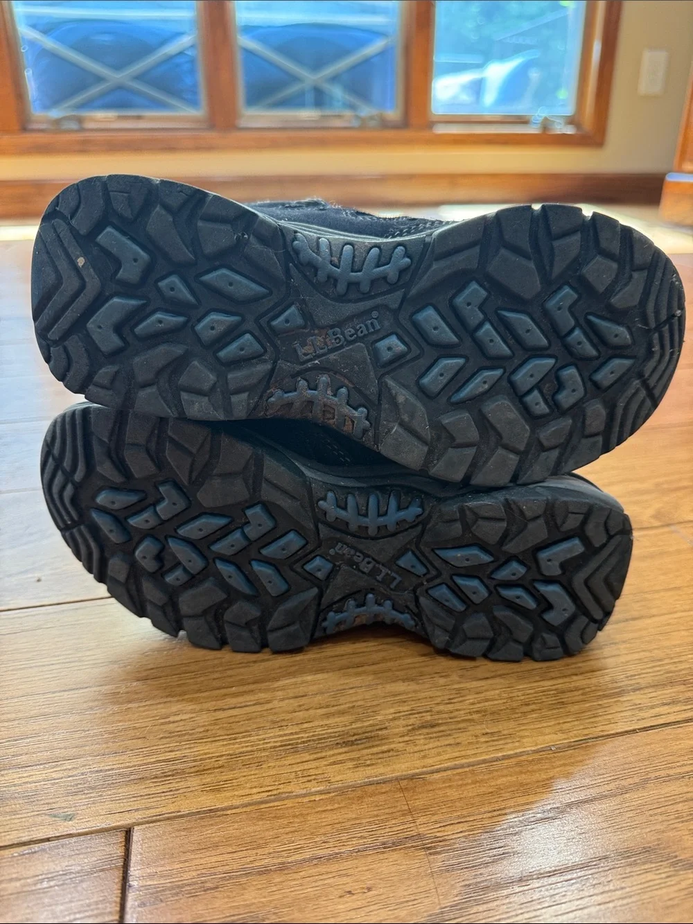 L.L. Bean Kids' Black and Gray Trail Hiking Boots